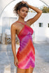 Luli Fama Luli Sunset Diamond Cut Short Dress